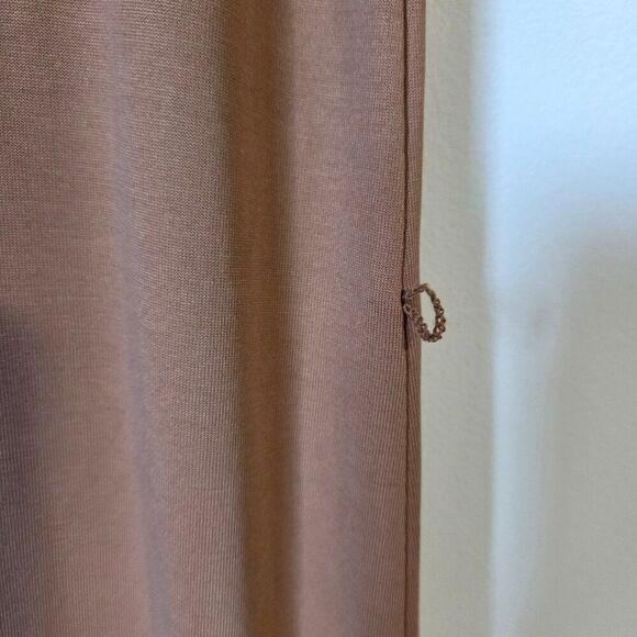 EUC LIKE NEW J JILL SUPER SOFT TAN SLIT SIDE MIDI TSHIRT DRESS SIZE SMALL - Picture 12 of 16